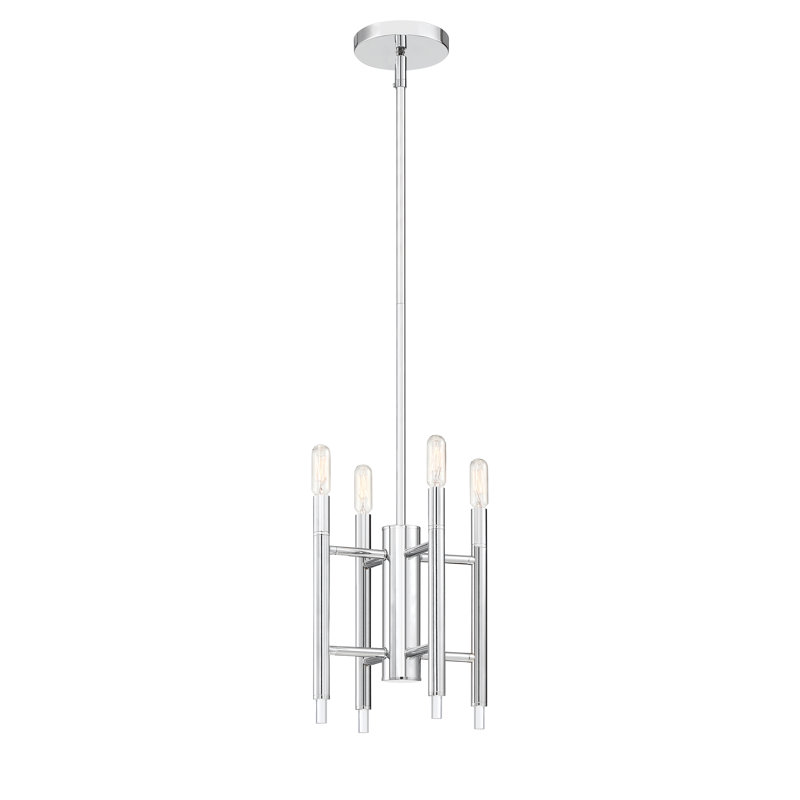Lustre linéaire moderne 4 lumières spoutnik Sébastien