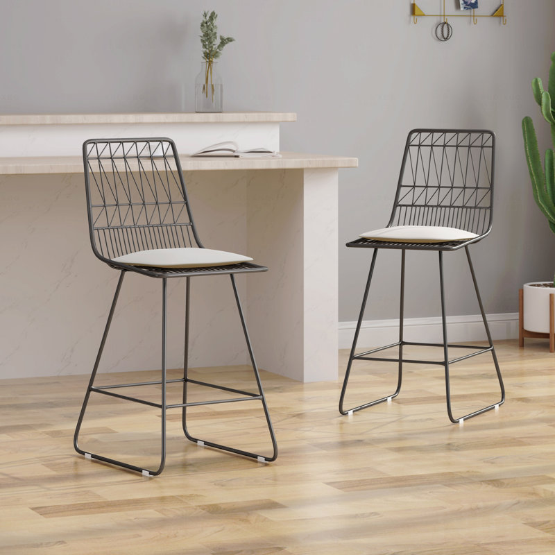 Outdoor Patio Counter Stool, Gray