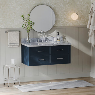Ensemble de meuble-lavabo simple mural 43 po Macolm