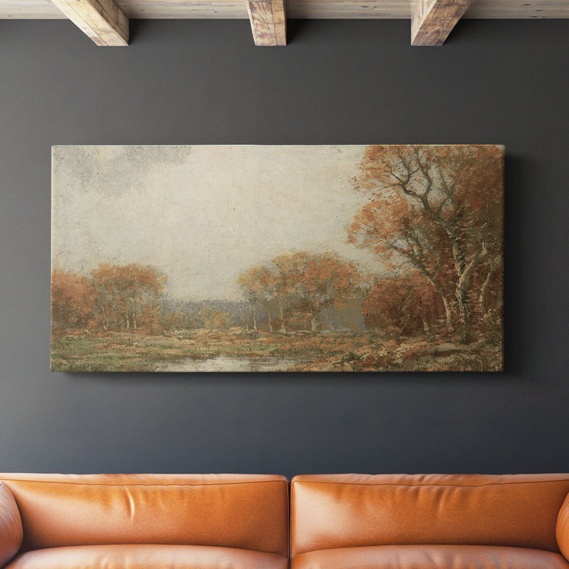 Série paysage - DCCL XXVII - Toile tendue avec châssis - Prêt à accrocher, H 16 po x l 32 po