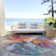 Machine Washable Indoor/Outdoor Claudian ACN1632 Orange Rug