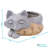 Toppino Fox Gray Ceramic Indoor Planter Pot - 12" x 7" x 8"