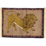 Moheed Hand Woven Cotton and Wool Oriental Area Rug