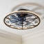 Ventilateur de plafond encastré discret de 51 cm (20 po) avec motif floral, éclairage DEL et télécommande