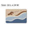 Tapis de bain empreintes de pas sur la plage, 16 x 24 po-555460441