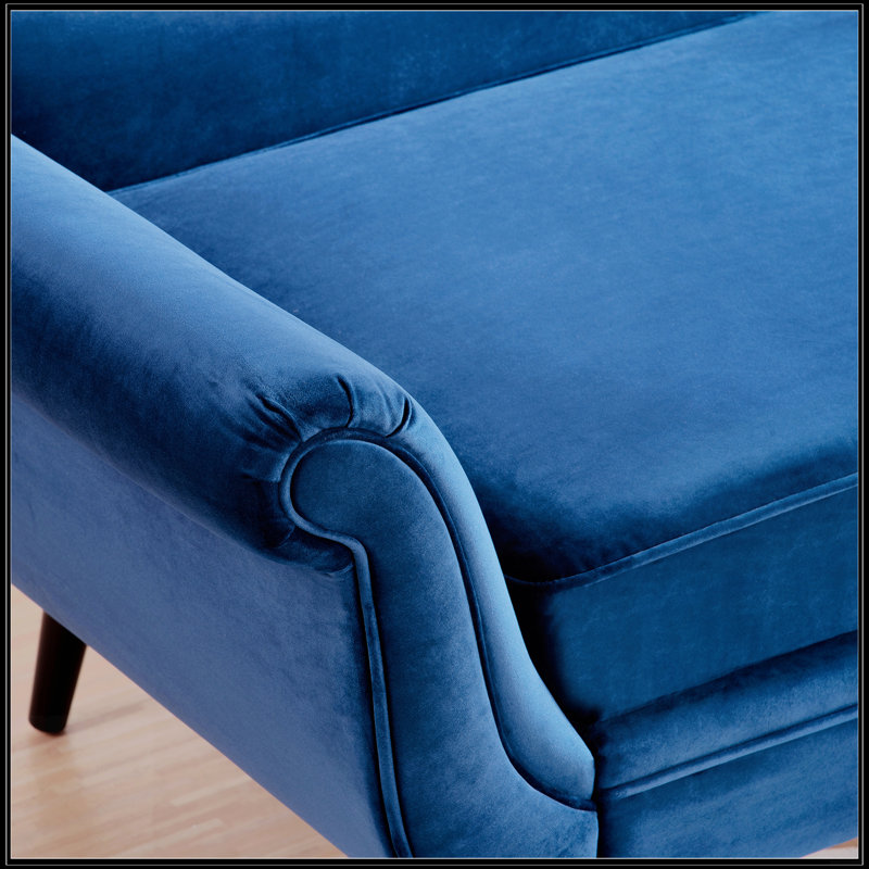 Chaise Lounge With Scroll Arm