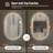 24 in. x 36 in. Capsule LED Backlit Bathroom Mirror with Anti-Fog, 3-Color Temperature, Stepless Dimming, Memory Function, IP44 Waterproof, Horizontal or Vertical Mount
