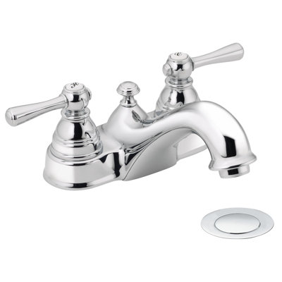 Kingsley Two Handle Low Spout Bathroom Faucet - All Finishes