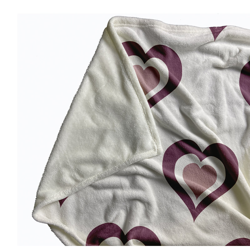  Couverture polaire Burnin Love, L 30 po x L 40 po, Mauve pâle