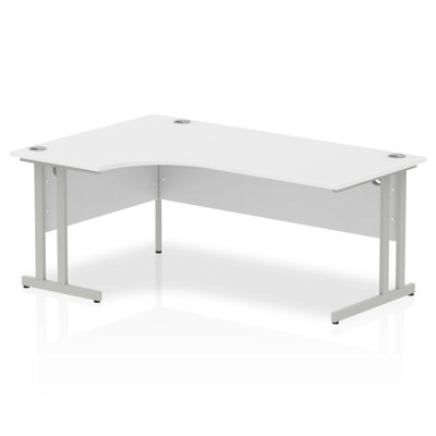 Impulse L-Shaped Metal Base Computer Desk