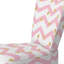 Chaise d'appoint rembourrée en velours rose
