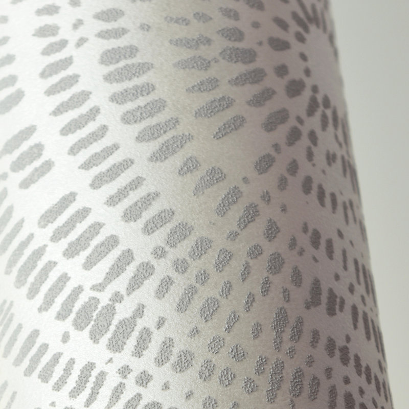 Rouleau de papier peint géométrique L 33 pi x l 20,5 po Pitten, Gris