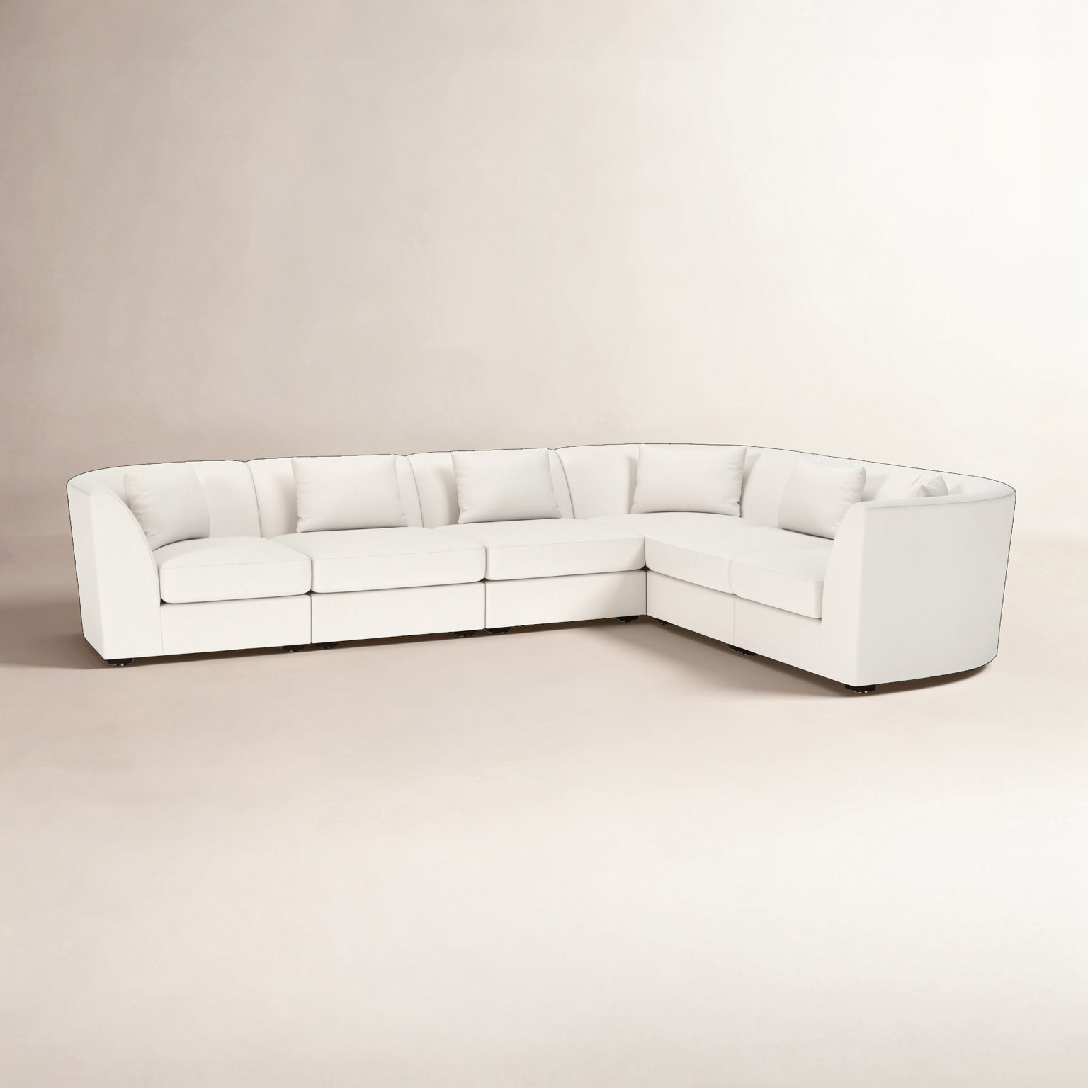 Krista Modular Sectional, Macarena Beige Basketweave