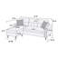 Ensemble de canapé modulaire réversible en ardoise en polyfibre