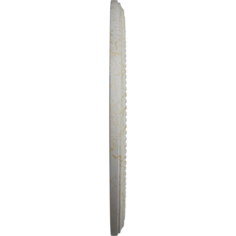 18-Inch Pot of Cream Crackle Polyurethane Ceiling Medallion
