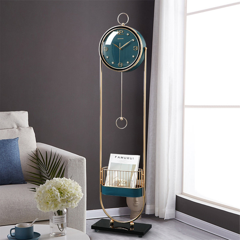 Horloge de sol moderne et luxueuse avec panier de rangement