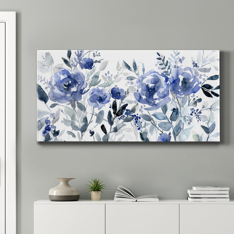 Painters Field of Flowers - Impression sur toile tendue, H 24 po x l 12 po x P 1 po