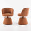 Chaise de salle à manger rembourrée Modern Chenille, tabouret de bar pivotant à 360 ° réglable en hauteur, tabouret de coiffeuse-1328030541