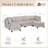 125" Oversized Modular 6 Seater Sofa with Removable Cover and Storage, Convertible U, L-Shaped Sofa