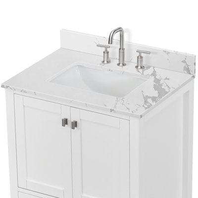 31" Single Bathroom Vanity Top With Sink