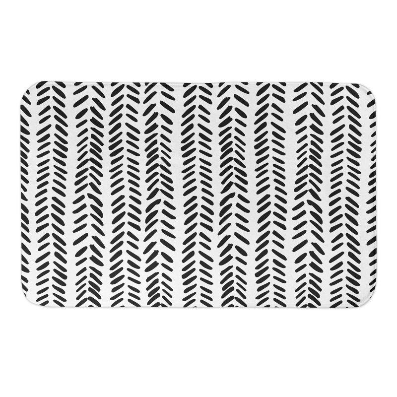 Carmeleta Non-Slip Bath Mat, Black