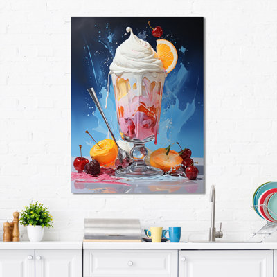 Dubert Dessert Food Popart III sur toile