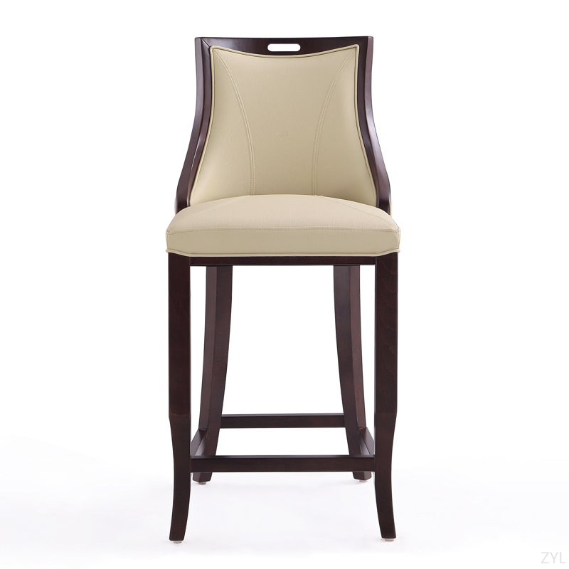 Tabouret de bar Emperor, Crème, crème