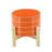 Glossy Ceramic Outdoor Planter on Stand for Indoor Home Decor - Modern Contemporary Flower Pot for Living Room or Patio - Orange-770724189-770724187