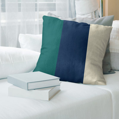 Striped Linen Reversible Throw Pillow