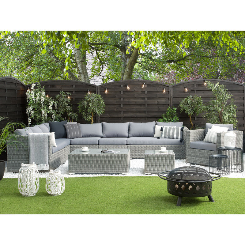 Garden Cushion Cover, Grey