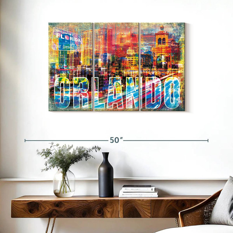 Nicci Orlando, paysage urbain grunge, H 24 po x l 38 po