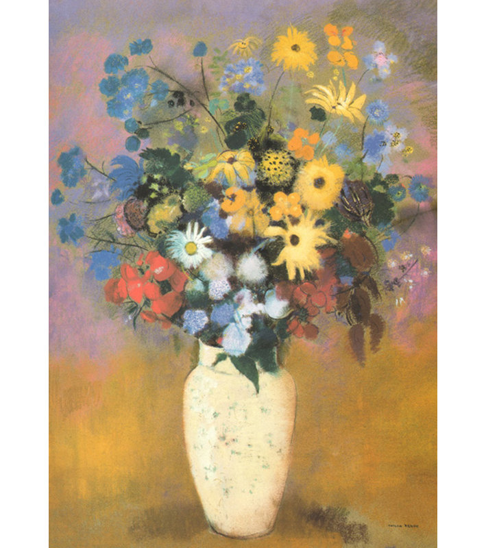 Vase of Flowers, 1914, 24" H x 17" W