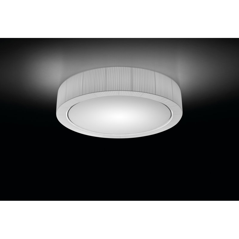 Plafonnier encastré 4 lumières Urban, Ruban translucide blanc