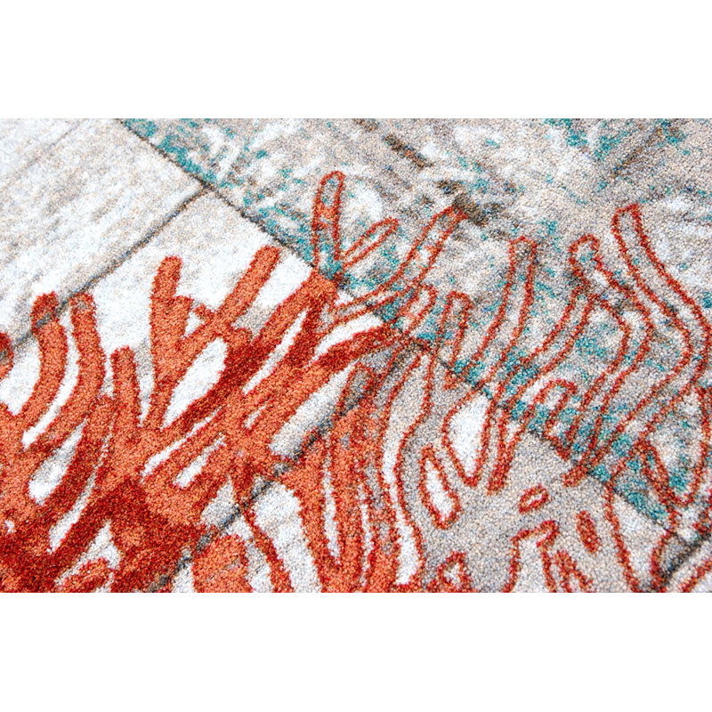 Aziz Abstract Indoor Rug, Round 8'