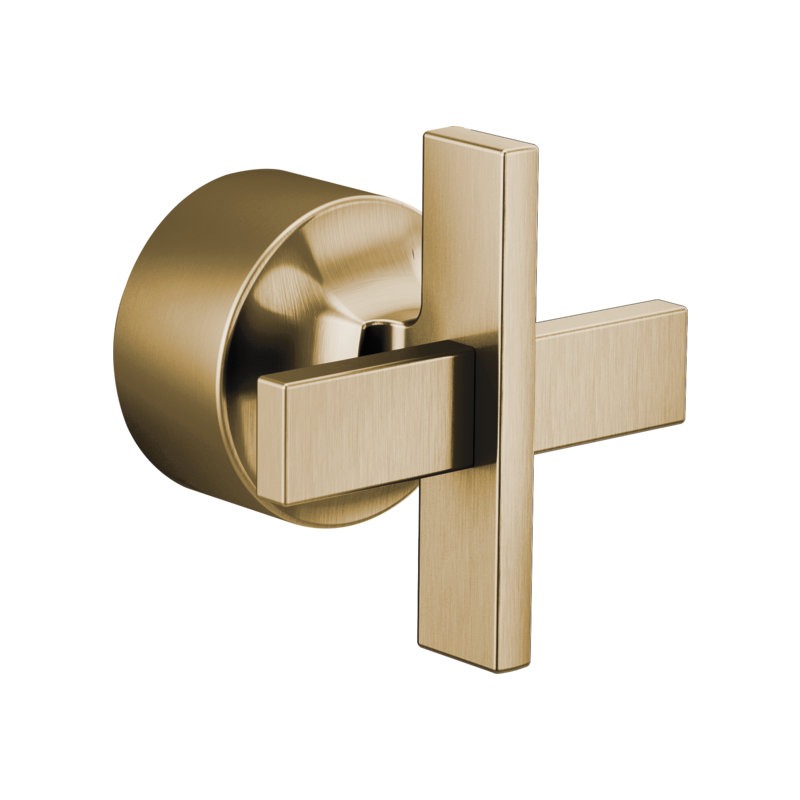 Levoir® Pressure Balance Valve Only Trim, Cross, Luxe Gold