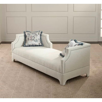 Stylish Pouffe Ottoman, Cream Color, 19.7 x 47.2 inches | 100% MDF Frame with Babyface Fabric | Perfect for Living Room, Bedroom, or Entryway | Comfortable Seating & Chic Décor Accent Piece