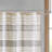 Cotton Stripe Printed Shower Curtain with Tassel