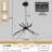 Mercer41 8-Light Aluminum Remote Control Dimmable LED Modern Sputnik Chandelier-1875925381