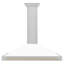 Hotte de cuisine murale en acier inoxydable satiné 48 po ZLINE Autograph Edition-69380768