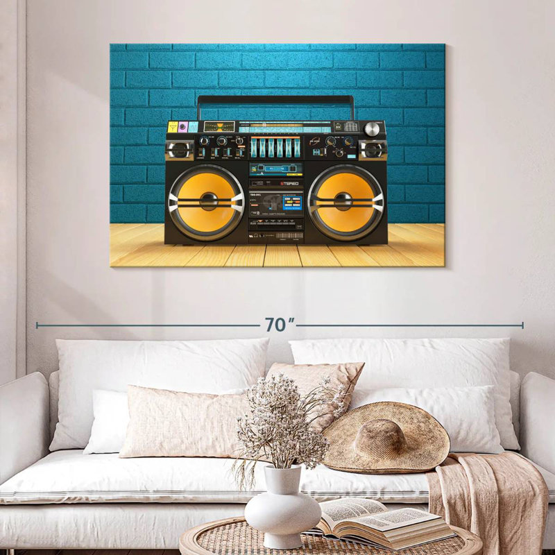 Abarca Boombox Player, 8" H x 12" W