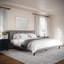 Lit plateforme en bois avec base tapissier Martha Stewart Jett-97967480-97967479