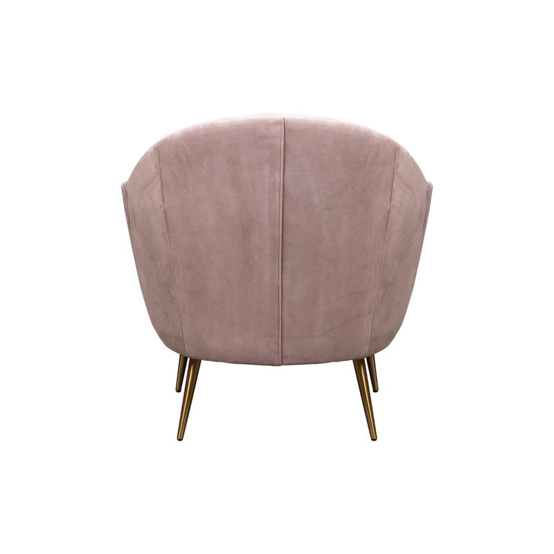 Leo Armchair, Taupe Genuine Leather