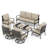 Tapasi 9 - Person Patio Conversation Set with Swivel Lounge Chairs & Optional Firepit Table-101782686-98250893