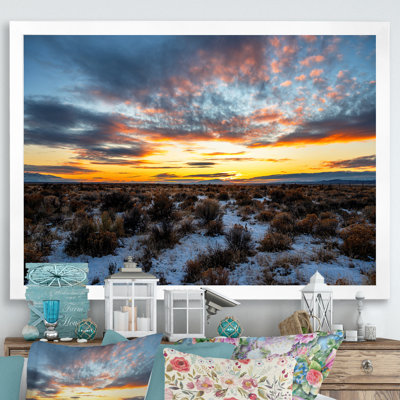 Winter Shrublands On Arkansas Desert sur toile
