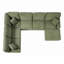 Canapé modulaire en U 125,2 po Corduroy-129368136