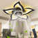 Izzabella 7- Blade Reversible LED Dimmable Ceiling Fan with Light and Remote