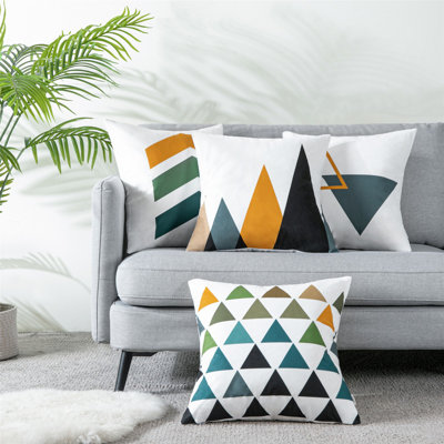 Teade Geometric Indoor/Outdoor Throw Pillow cover