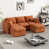 Molleton doux orange est en rupture de stock