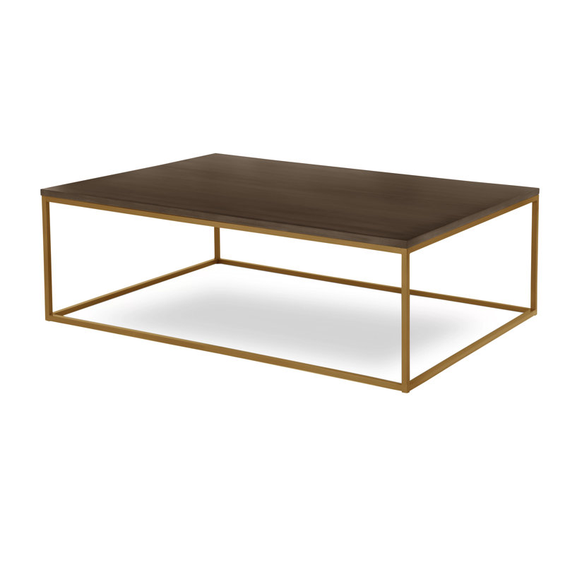 Chaplin Solid Wood Top Coffee Table, Harvest, Cashew