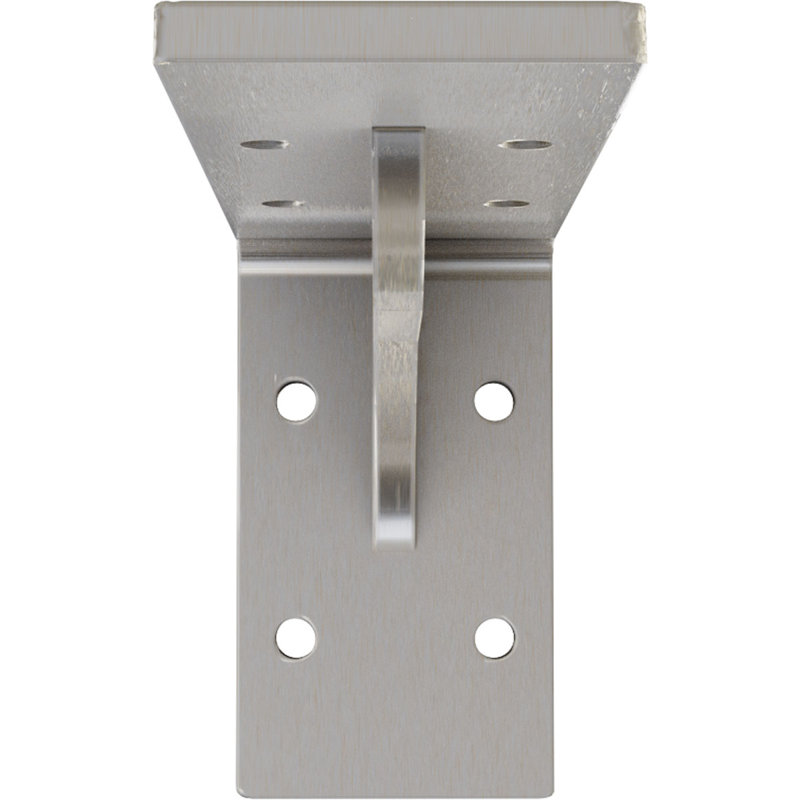 Support en acier Embrey, H 3,75 po x l 2 po x P 6 po, Acier inoxydable